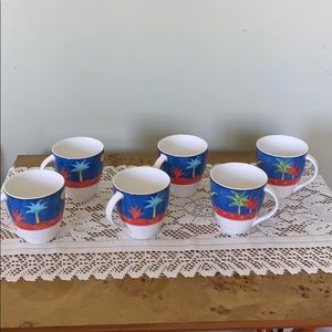 Set of 6 Bone China Cups